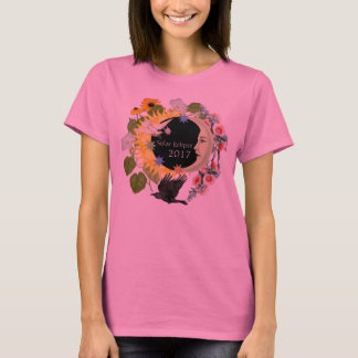 Camiseta TieDye TShirt de las mujeres del eclipse solar