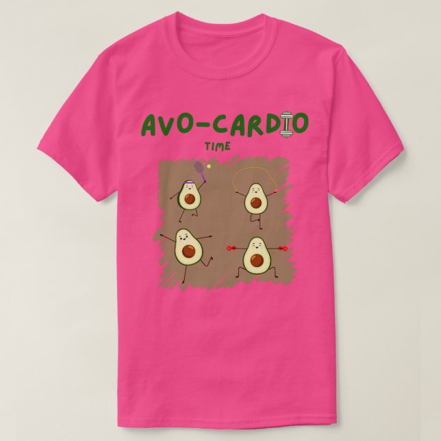 Camiseta Tiempo cardio de Aguacate Avo (Diseño del anverso)