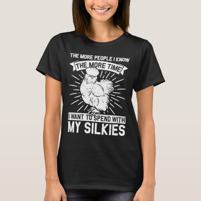 Camiseta Tiempo con mi Silkies Silky Chicken Silkie Ch (Anverso)