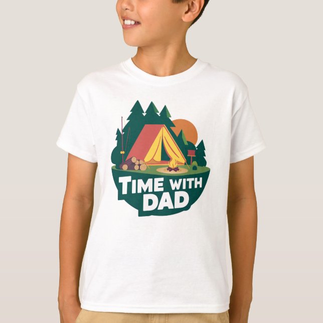 Camiseta Tiempo con papá - Día del padre (Anverso)
