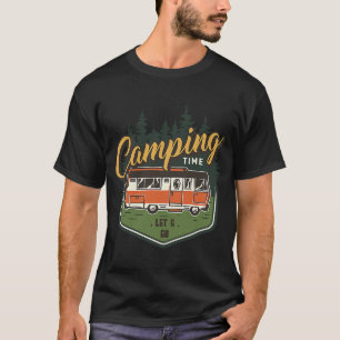 Camiseta Tiempo de acampada Vamos Verano de Autos Verdes