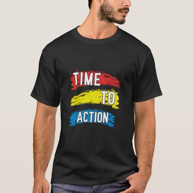 Camiseta Tiempo De Actuar Con Camisas (Anverso)