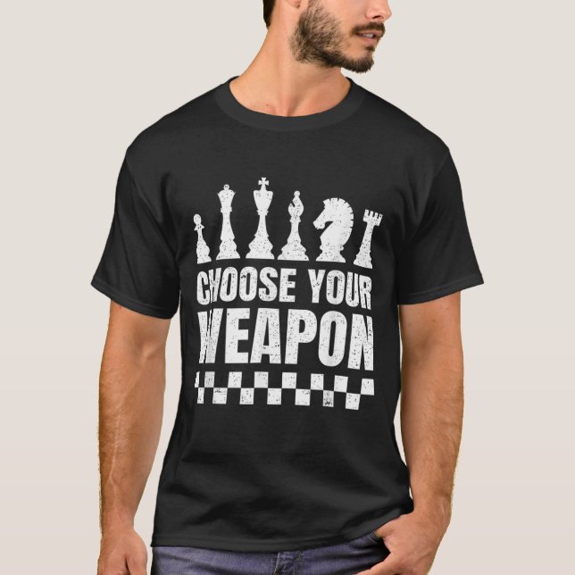 Camiseta Tiempo de Ajedrez Elija Sus Piezas De Ajedrez De A (Anverso)