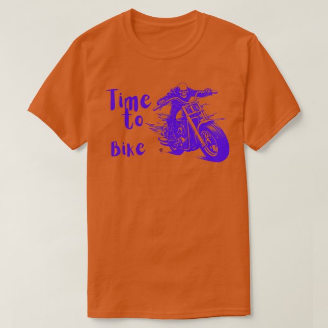 Camiseta Tiempo de andar en bicicleta (Diseño del anverso)
