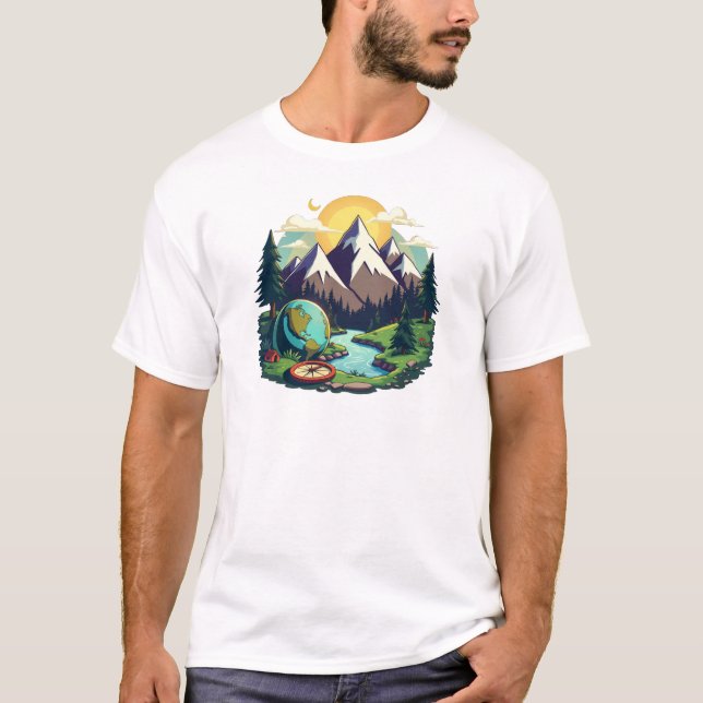 Camiseta Tiempo de aventura: adoptar el viaje (Anverso)