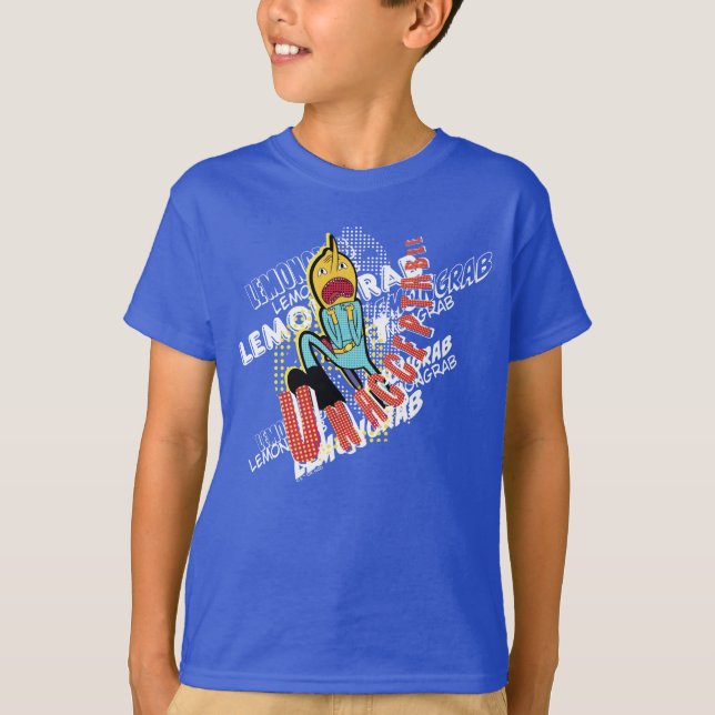 Camiseta Tiempo de aventura | Agarra de limón "INACEPTABLE" (Anverso)