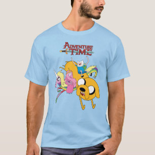 Camiseta Tiempo de aventura   Dama, Bubblegum, Finn y Jake