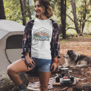 Camiseta Tiempo de aventura en la montaña para explorar