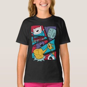 Camiseta Tiempo de aventura   Gráfico del panel de acción
