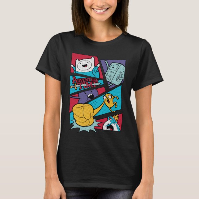 Camiseta Tiempo de aventura | Gráfico del panel de acción (Anverso)