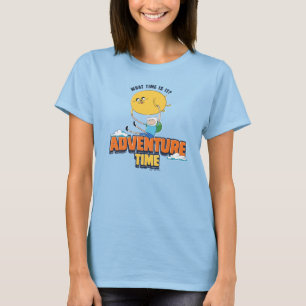 Camiseta Tiempo de aventura   Jake Flotando Con Finn