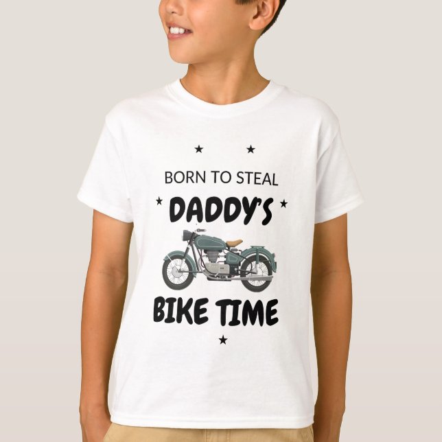 Camiseta Tiempo de bicicleta de papi (Anverso)