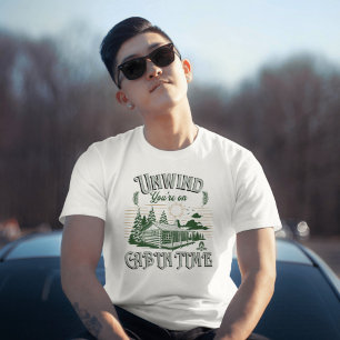 Camiseta Tiempo de Cabina Desenrollar Viaje de Cabina de Vi