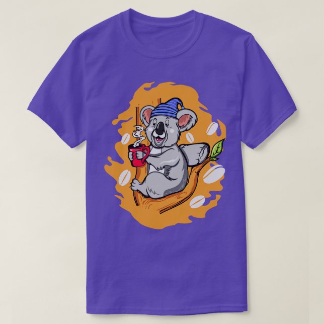 CAMISETA TIEMPO DE CAFÉ DE OSO KOALA (Diseño del anverso)