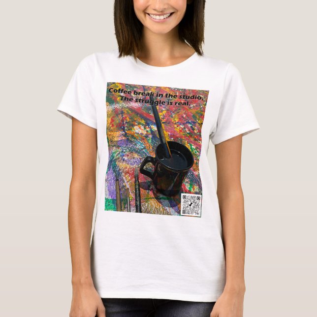 Camiseta Tiempo de café en el estudio (Anverso)