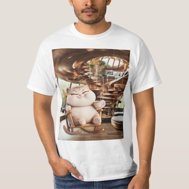 Camiseta Tiempo De Café Graso Y Sencillo (Anverso)