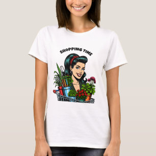 Camiseta Tiempo de compra Divertidos amantes de las plant