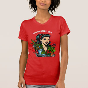 Camiseta Tiempo de compra   Divertidos amantes de las plant