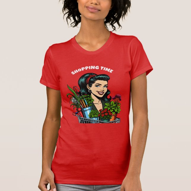 Camiseta Tiempo de compra | Divertidos amantes de las plant (Anverso)