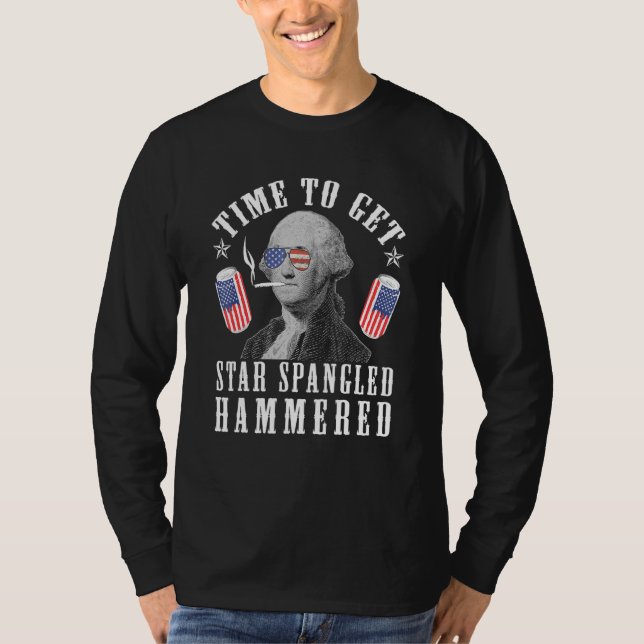 Camiseta Tiempo De Conseguir Que Star Spangled Hammered 4 D (Anverso)