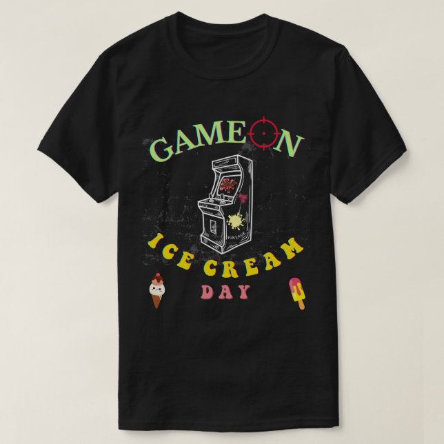 CAMISETA TIEMPO DE CREMA DE HIELO : CITA DE VIDEO JUEGO CIT (Diseño del anverso)