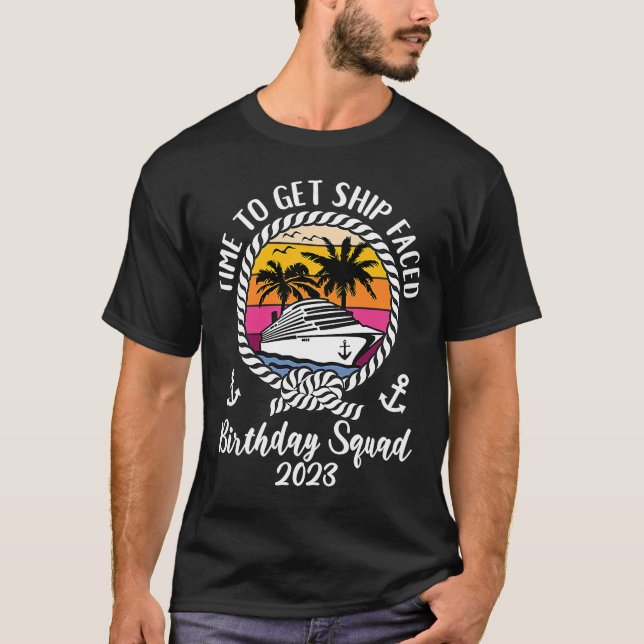Camiseta Tiempo De Cruceros Para Llegar Al Buque Enfrentado (Anverso)
