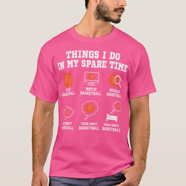 Camiseta Tiempo de diversión de baloncesto (Anverso)