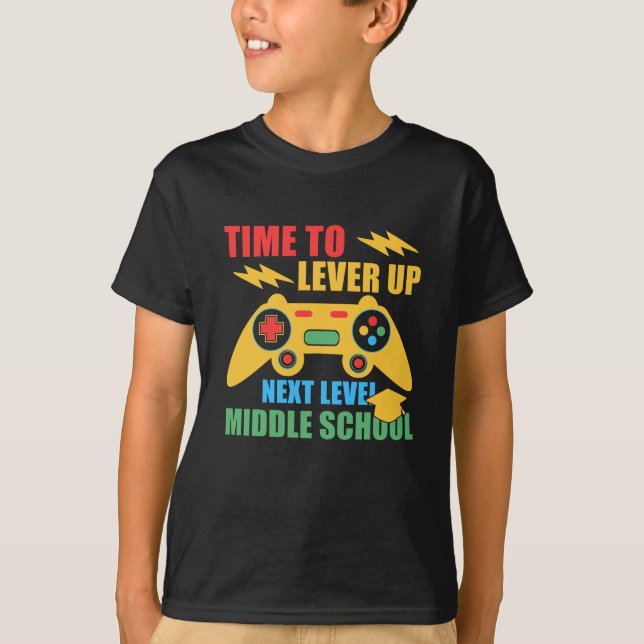 Camiseta Tiempo De Elevar El Nivel Del Video Gamer De La Es (Anverso)