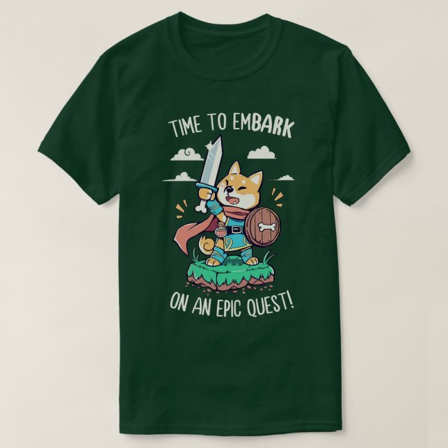 Camiseta Tiempo de EmBARK en una búsqueda épica (Diseño del anverso)