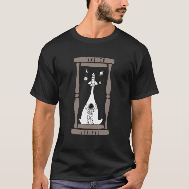 Camiseta Tiempo De Explorar El Horario Del Instrumento Mund (Anverso)