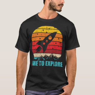 Camiseta Tiempo De Explorar Estilo Vintage