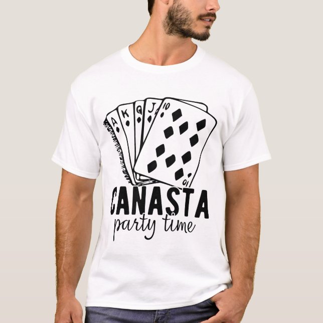 Camiseta Tiempo de fiesta de Canasta | Famoso jugador de ca (Anverso)