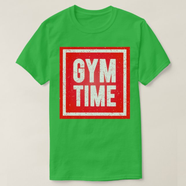 Camiseta Tiempo de gimnasio (Diseño del anverso)