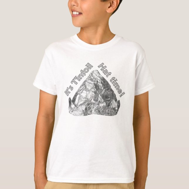 Camiseta Tiempo de Gorra de Tinfoil (Anverso)