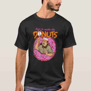 Camiseta Tiempo de hacer que los Donuts graciosos retro vin