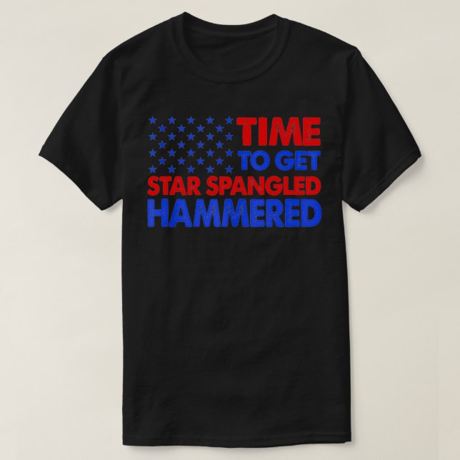 Camiseta Tiempo De Hacerse Marrullar A Star Spangles (Diseño del anverso)