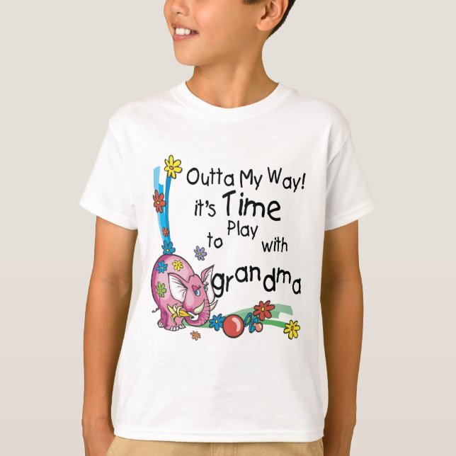 Camiseta Tiempo de jugar con la abuela (Anverso)