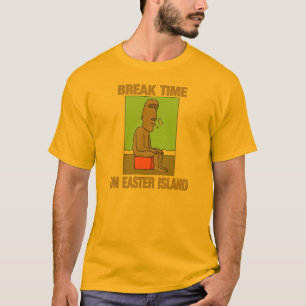 Camiseta Tiempo de la rotura en la isla de pascua