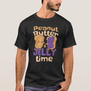 Camiseta Tiempo de mantequilla de maní y jalea