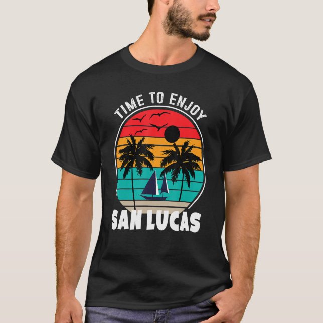 Camiseta Tiempo De Modo Vacay Para Disfrutar De San Lucas R (Anverso)
