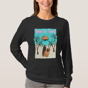Camiseta Tiempo De Navegar En Surf Beach Surfer Vintage Sur