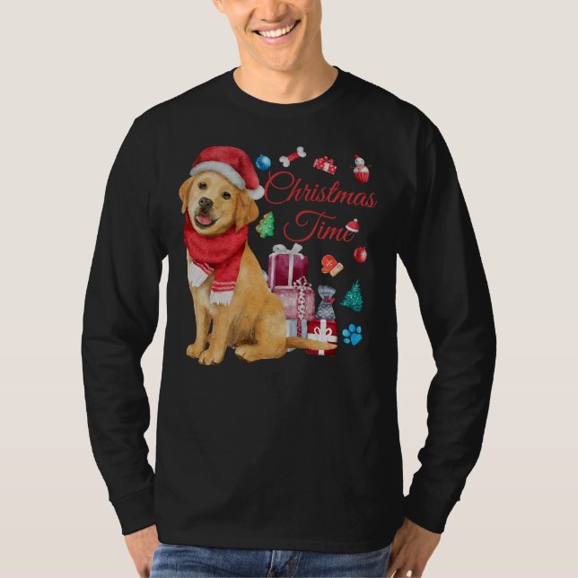 Camiseta Tiempo De navidades Para Un Típico Lector De Oro (Anverso)