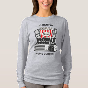 Camiseta Tiempo de película de texto de personalizado