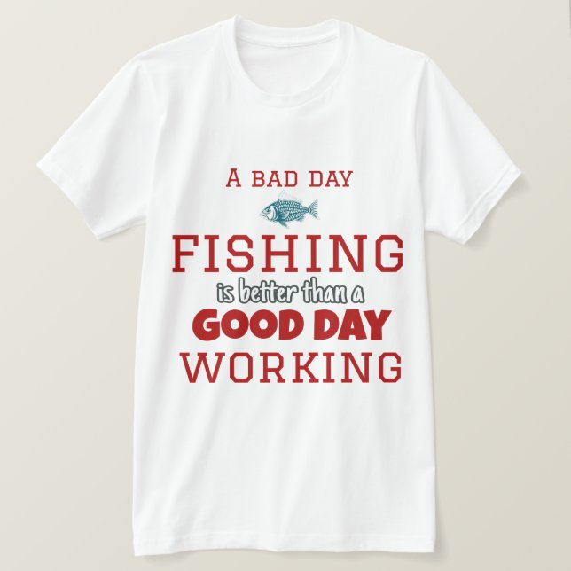 Camiseta Tiempo de pesca (Anverso del diseño)