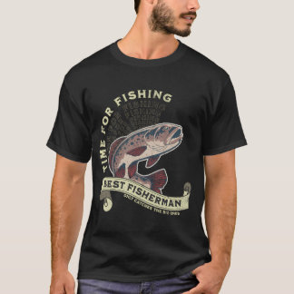 Camiseta Tiempo de pescar, para los mejores pescadores
