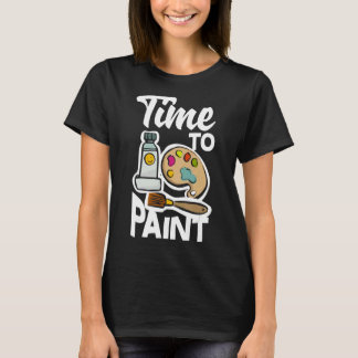 Camiseta Tiempo De Pintar El Dolor De Artistas De Pintura D