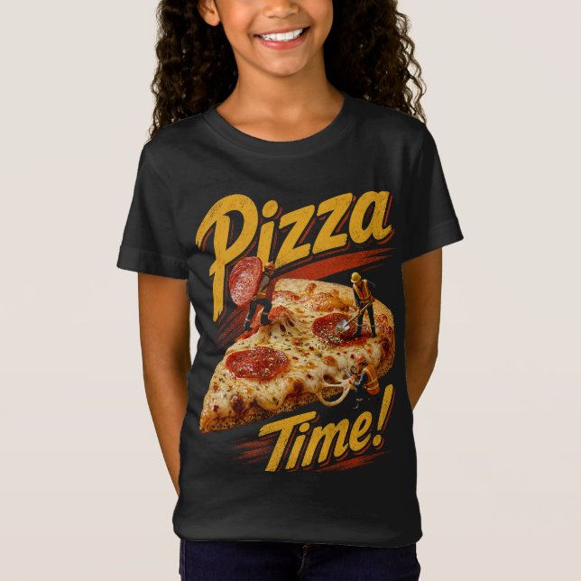Camiseta ¡Tiempo de Pizza! (Anverso)