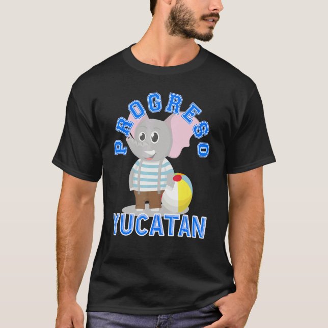 Camiseta Tiempo De Playa En Progreso Yucatán México (Anverso)