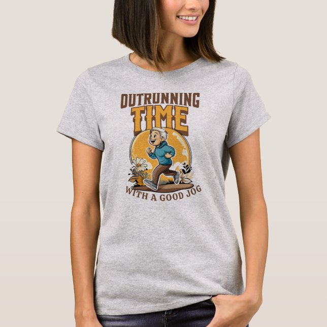 Camiseta Tiempo de salida con un buen chiste (Anverso)