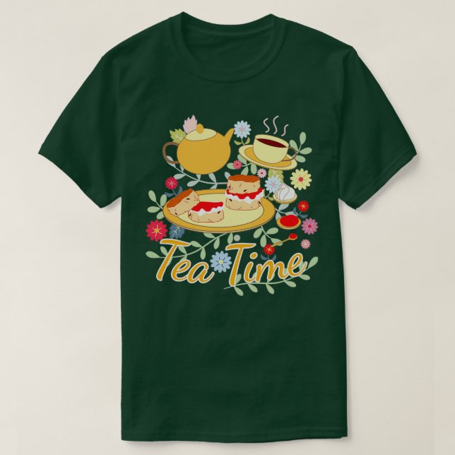 Camiseta Tiempo de té 6 1 (Diseño del anverso)